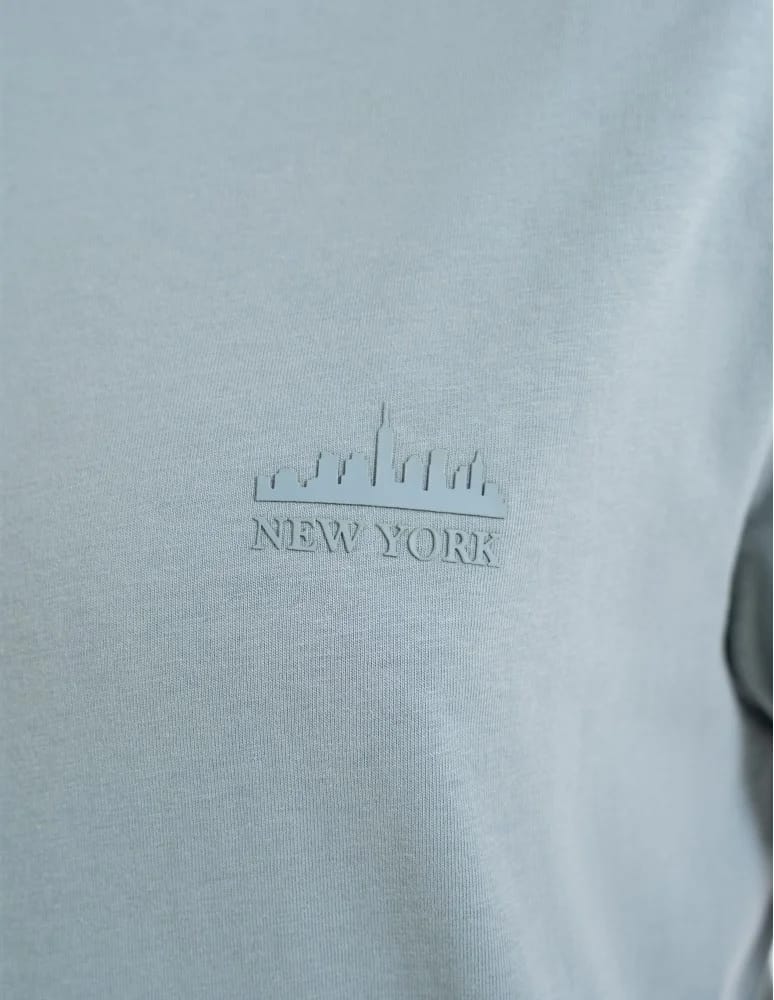 Koszulki z krótkim rękawem - T-shirt męski bawełniany 100% z nadrukiem SZARY  - produkt moraj.pl 4