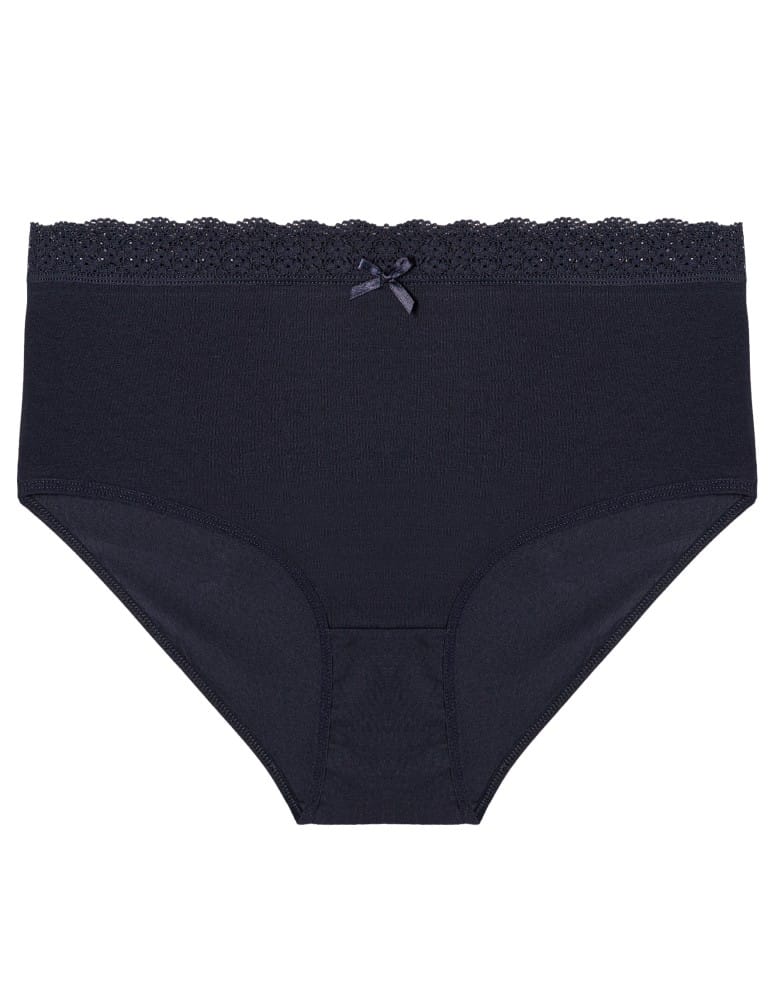 Majtki figi - Majtki damskie figi maxi bikini bawełniane w kwiatuszki 4-pak WIELOKOLOROWY  - produkt moraj.pl 6