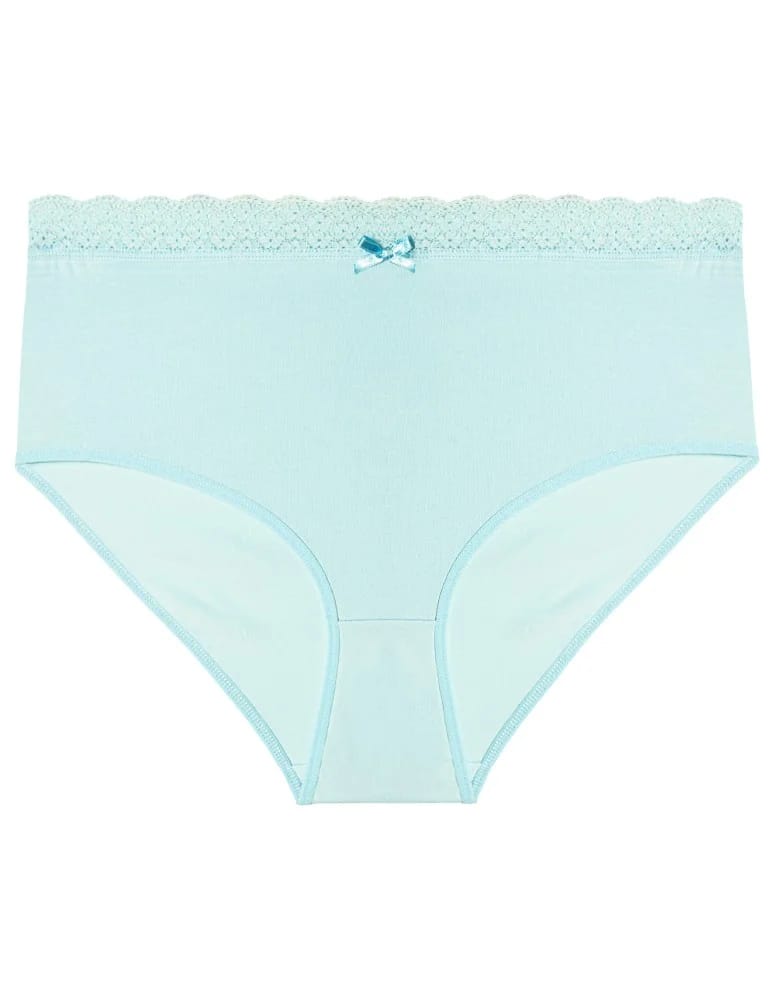 Majtki figi - Majtki damskie figi maxi bikini bawełniane w kwiatuszki 4-pak WIELOKOLOROWY - produkt moraj.pl 7