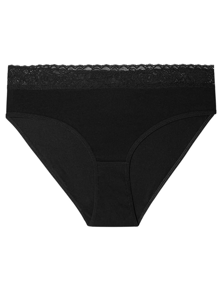 Majtki damskie - Damskie majtki figi bikini bawełniane wykończone koronką 4-pak WIELOKOLOROWY  - produkt moraj.pl 8