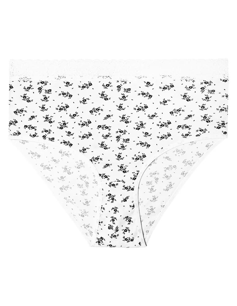 Majtki figi - Majtki damskie maxi bikini bawełniane z elastyczną koronką 4-pak WIELOKOLOROWY - produkt moraj.pl 5