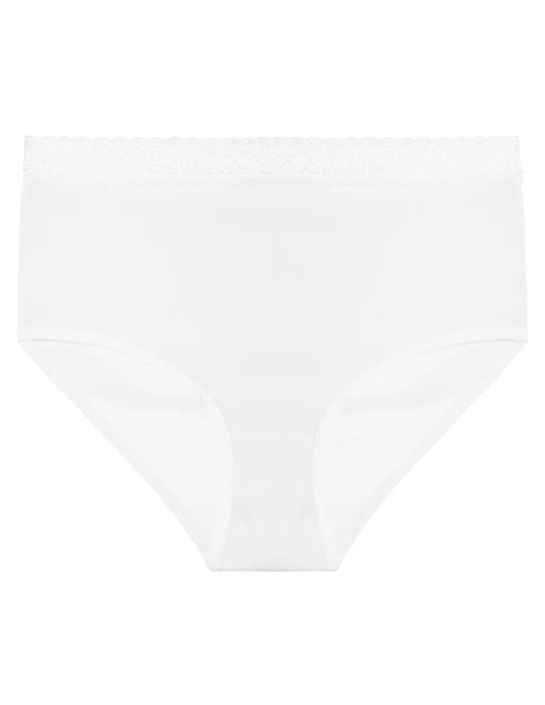 Majtki figi - Majtki damskie maxi bikini bawełniane z elastyczną koronką 4-pak WIELOKOLOROWY - produkt moraj.pl 4