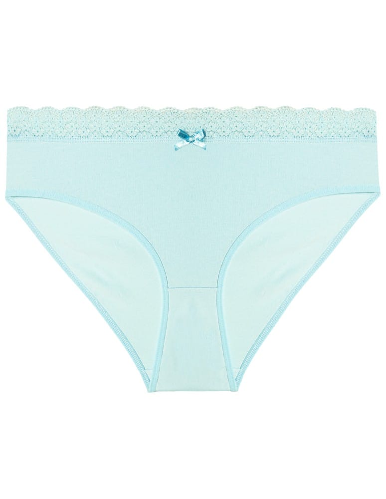 Majtki damskie - Majtki damskie figi bikini z elastycznym koronkowym pasem 4-pak WIELOKOLOROWY  - produkt moraj.pl 6