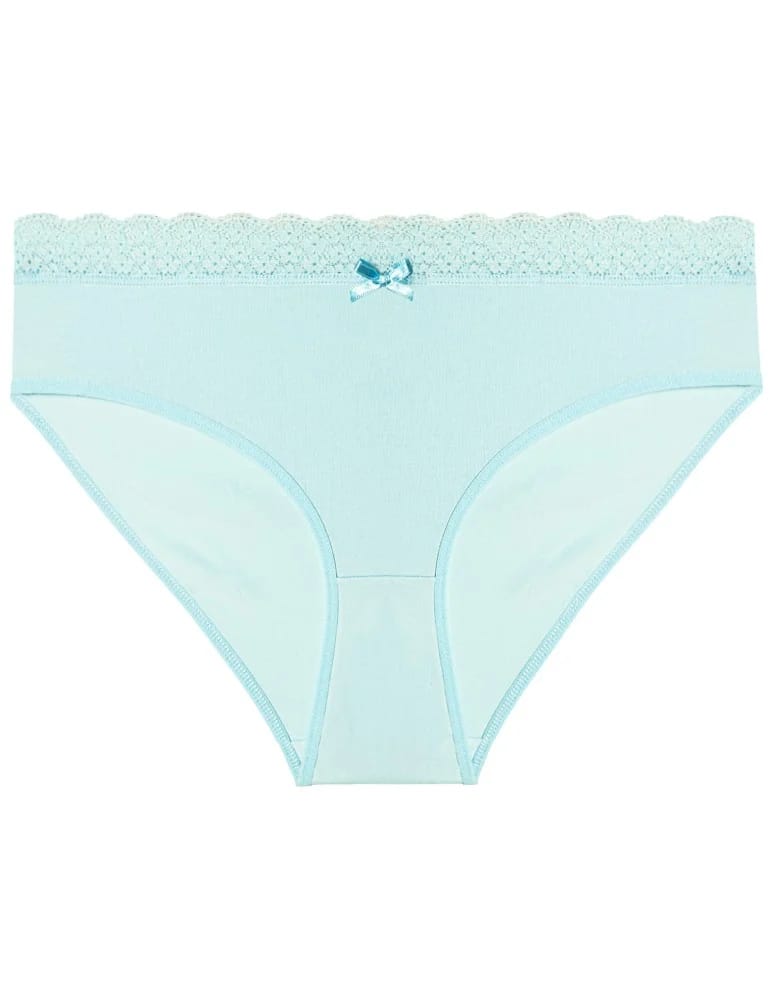 Majtki damskie - Majtki damskie figi bikini z elastycznym koronkowym pasem 4-pak WIELOKOLOROWY  - produkt moraj.pl 6