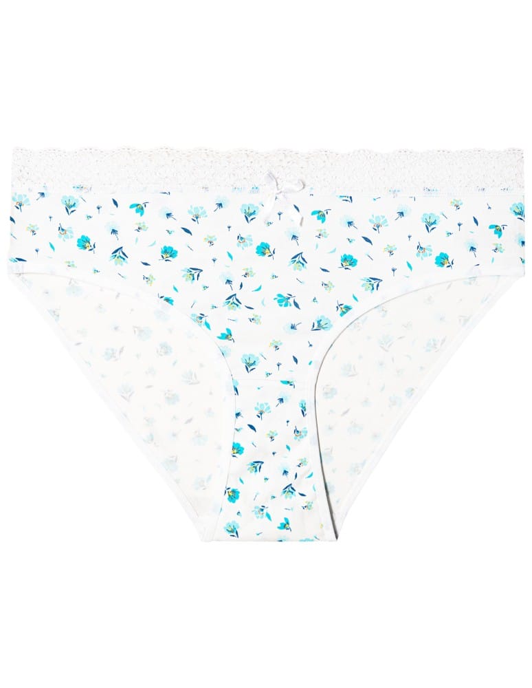 Majtki damskie - Majtki damskie figi bikini z elastycznym koronkowym pasem 4-pak WIELOKOLOROWY  - produkt moraj.pl 8
