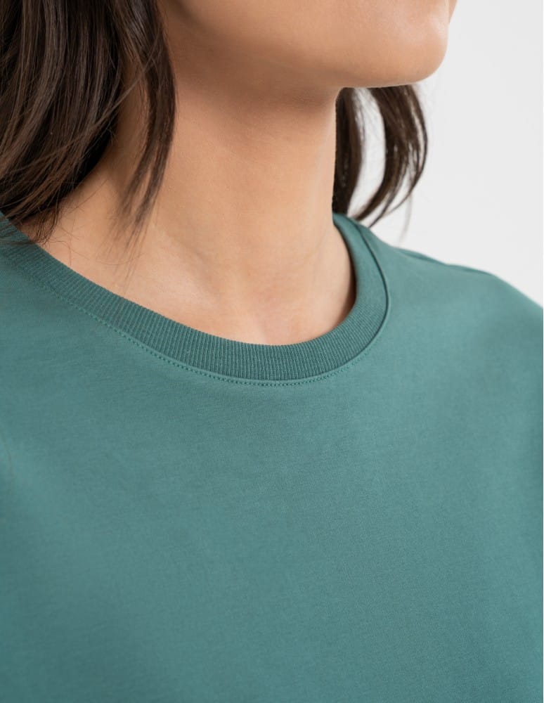 Koszulki z krótkim rękawem - T-shirt damski o luźnym kroju z napisami SZARY - produkt moraj.pl 65