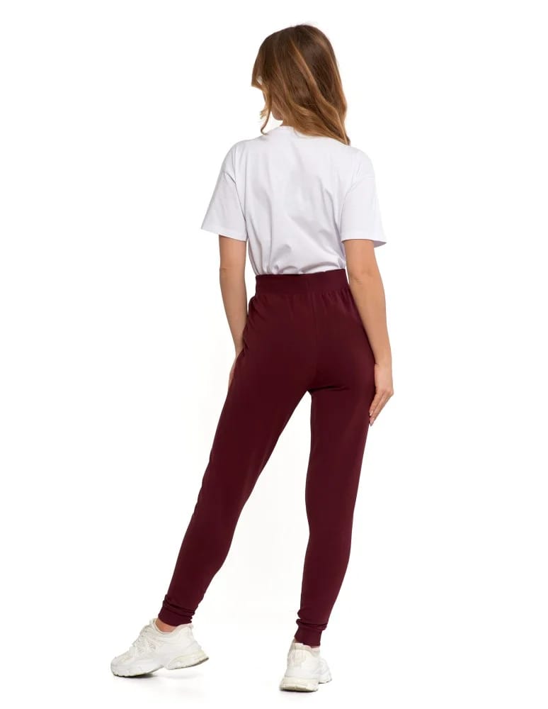 Spodnie damskie - Spodnie damskie dresowe basic FIOLETOWY - produkt moraj.pl 6