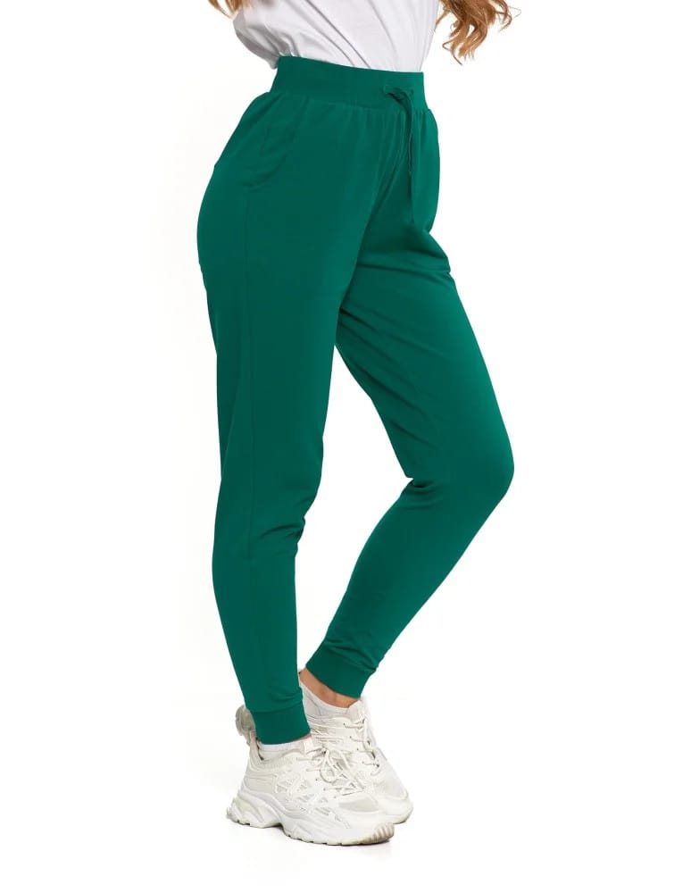 Spodnie damskie - Spodnie damskie dresowe basic KHAKI - produkt moraj.pl 14