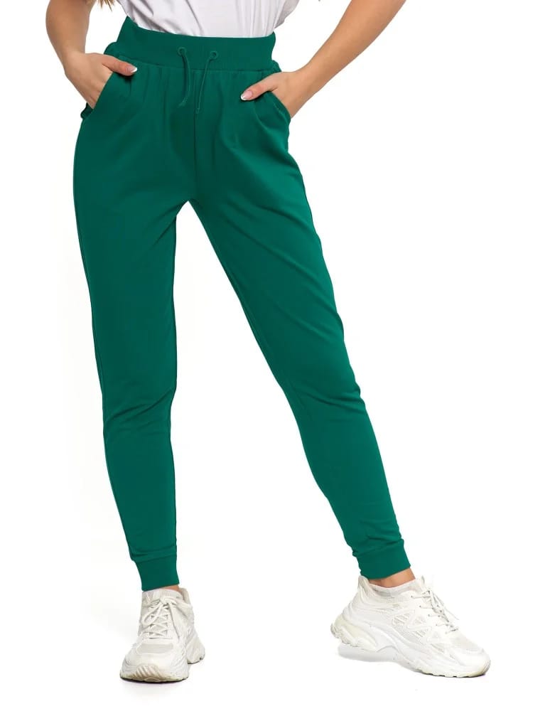 Spodnie damskie - Spodnie damskie dresowe basic KHAKI - produkt moraj.pl 17
