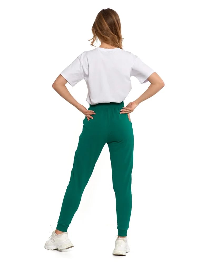 Spodnie damskie - Spodnie damskie dresowe basic KHAKI - produkt moraj.pl 18