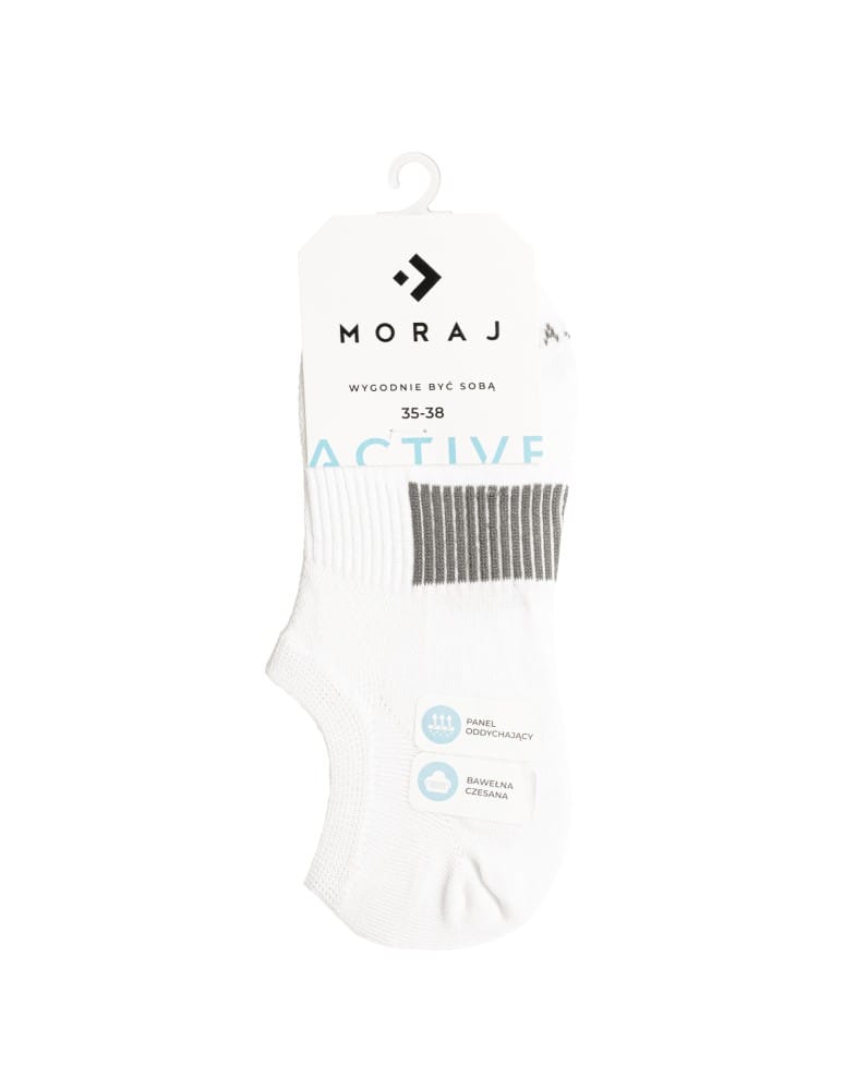 Niskie stopki - Skarpetki unisex niskie stopki sportowe z bawełny czesanej 6-pak WIELOKOLOROWY  - produkt moraj.pl 3