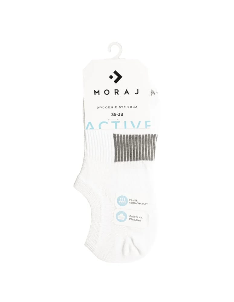 Niskie stopki - Skarpetki unisex niskie stopki sportowe z bawełny czesanej 6-pak WIELOKOLOROWY  - produkt moraj.pl 3