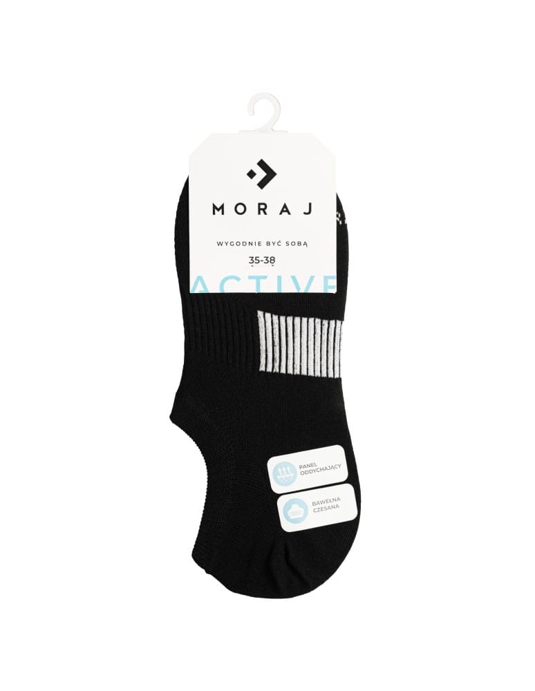 Niskie stopki - Skarpetki unisex niskie stopki sportowe z bawełny czesanej 6-pak WIELOKOLOROWY  - produkt moraj.pl 4