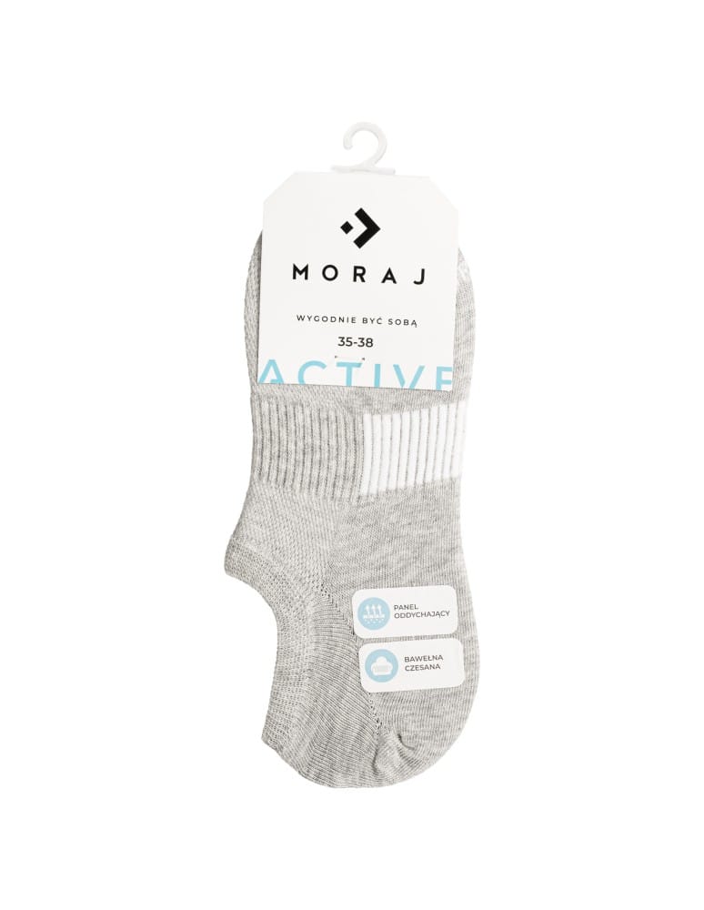 Niskie stopki - Skarpetki unisex niskie stopki sportowe z bawełny czesanej 6-pak WIELOKOLOROWY  - produkt moraj.pl 5