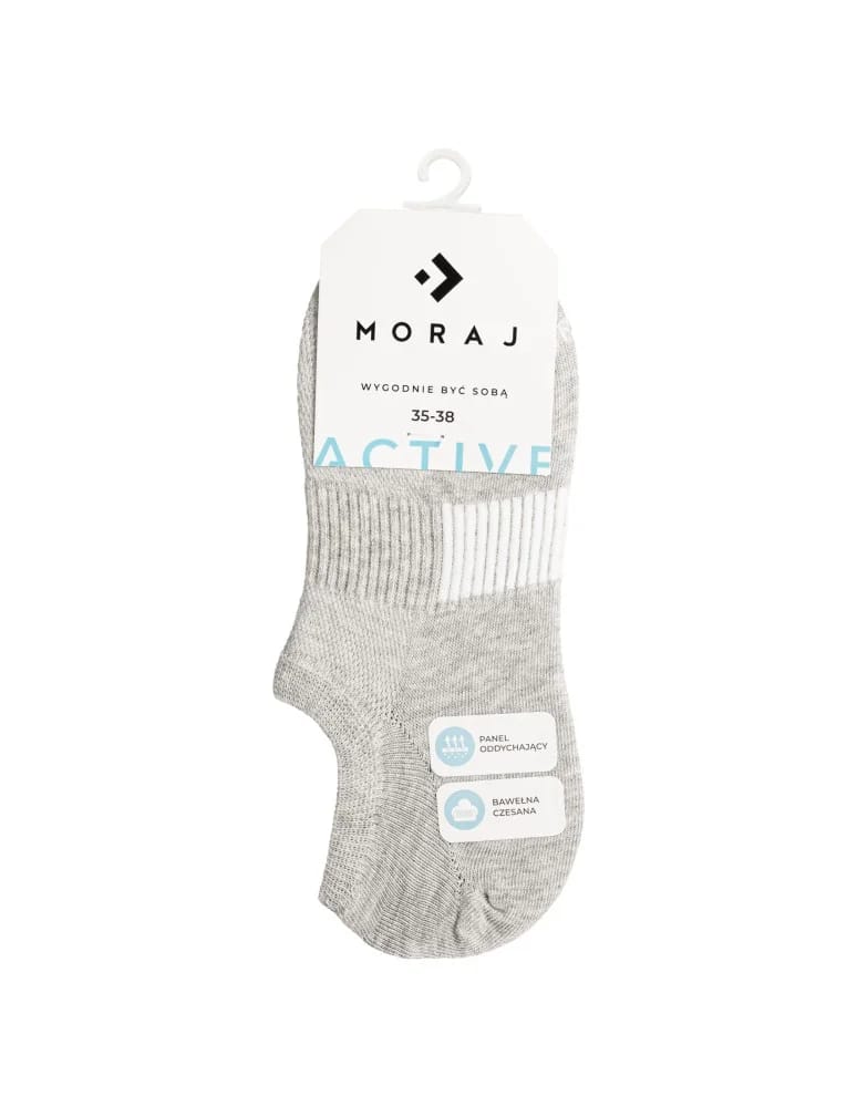 Niskie stopki - Skarpetki unisex niskie stopki sportowe z bawełny czesanej 6-pak WIELOKOLOROWY  - produkt moraj.pl 5