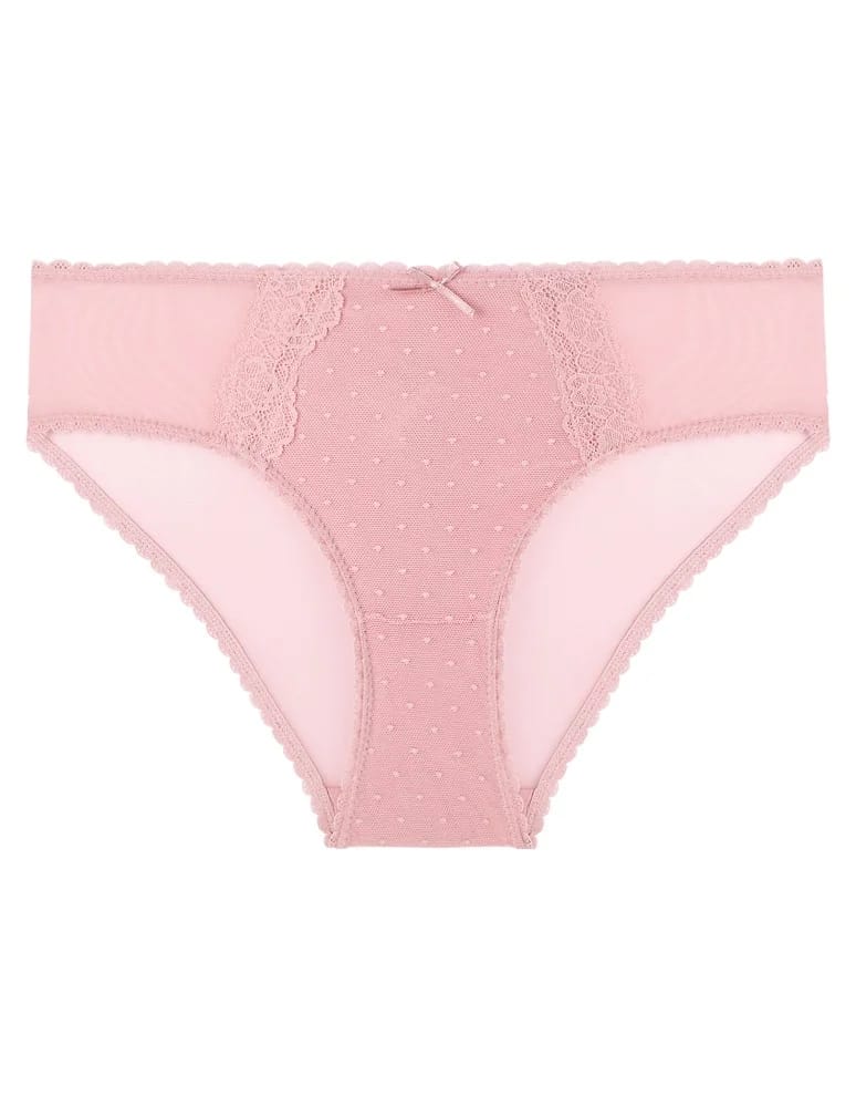 Majtki figi - Majtki damskie figi bikini eleganckie z siateczką z tyłu 6-pak WIELOKOLOROWY - produkt moraj.pl 2