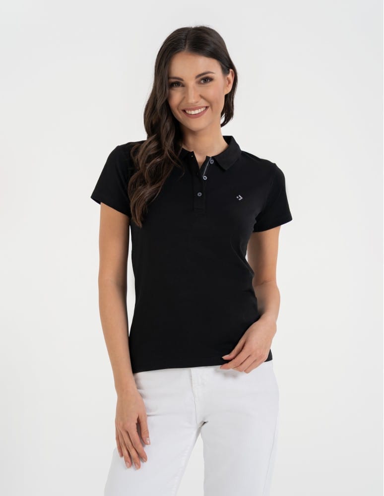 Koszulka polo damska Premium Line CZARNY