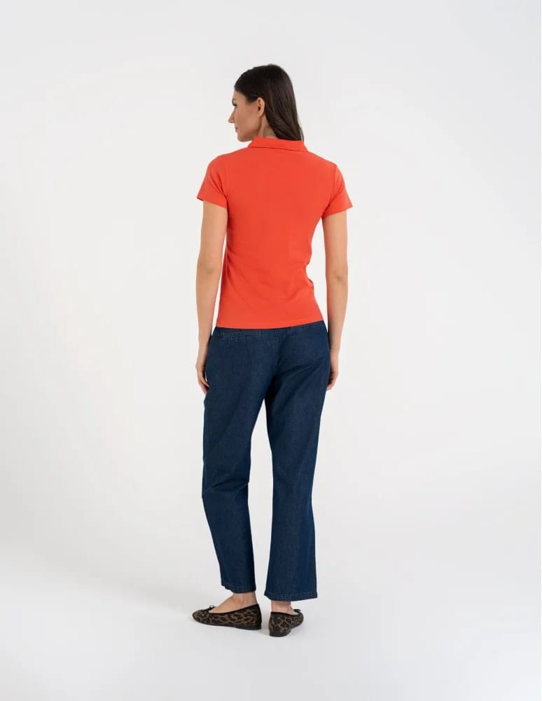 Koszulki polo - Koszulka polo damska Premium Line KORALOWY  - produkt moraj.pl 4