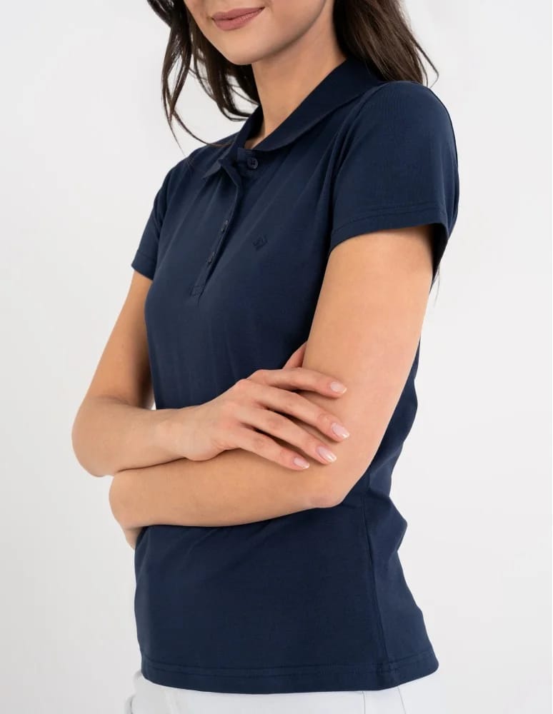 Koszulki polo - Koszulka polo damska Premium Line GRANATOWY  - produkt moraj.pl 7