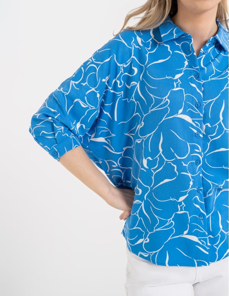 Koszule - Koszula damska oversize lekka ze 100% wiskozy WZÓR 2  - produkt moraj.pl 4