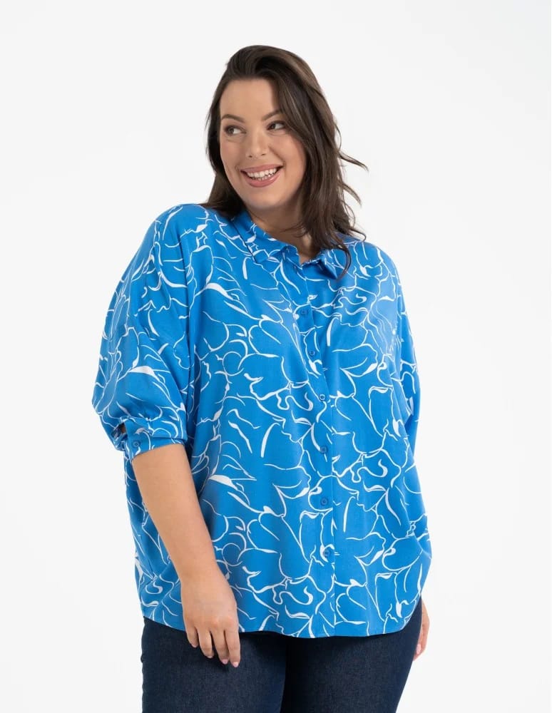 Koszule - Koszula damska oversize lekka ze 100% wiskozy WZÓR 2  - produkt moraj.pl 11