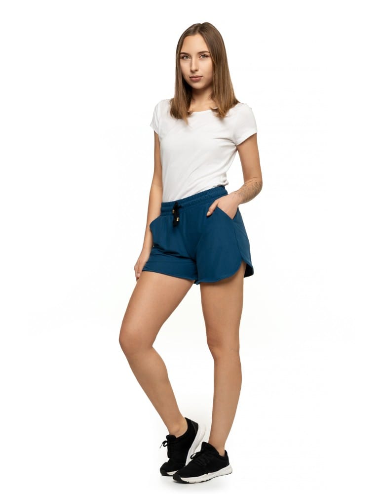 Damskie szorty na gumce z wiązaniem JEANS
