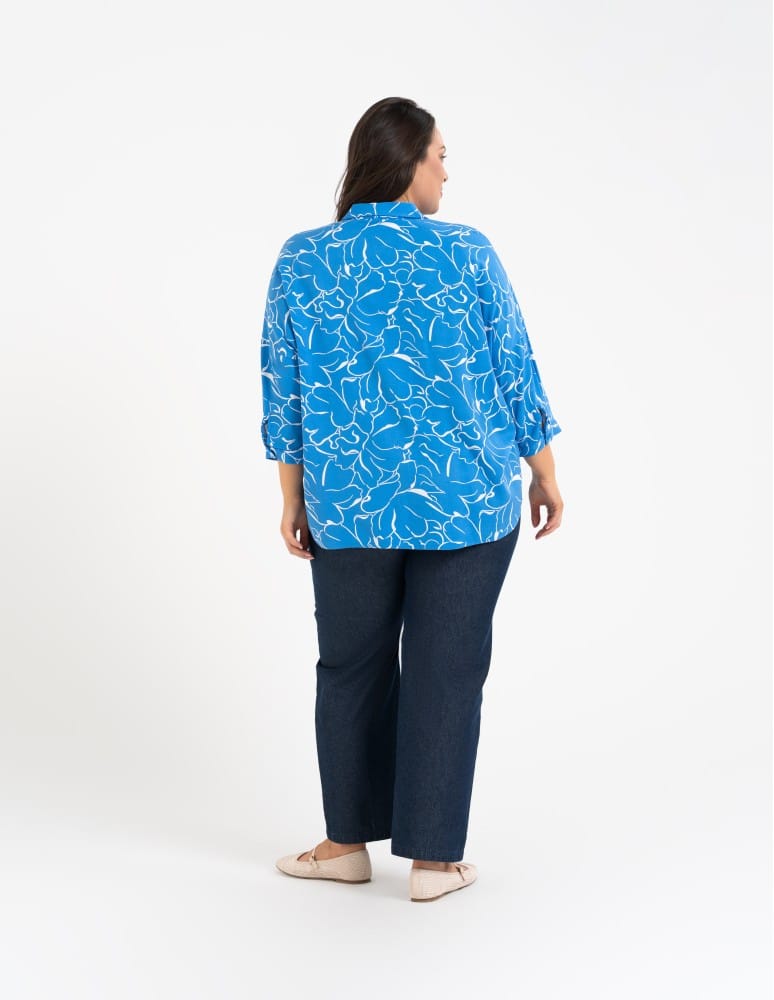 Koszule - Koszula damska oversize lekka ze 100% wiskozy WZÓR 2  - produkt moraj.pl 17
