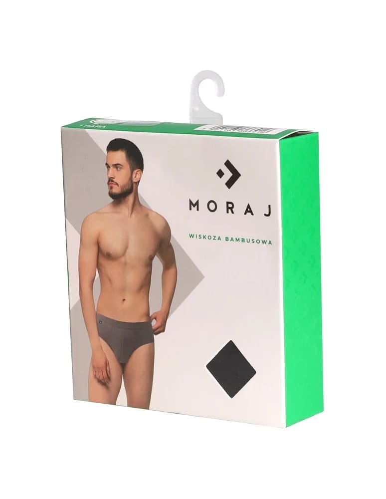 Slipy - Slipy majtki męskie klasyczne z wiskozy bambusowej 6-pak WIELOKOLOROWY  - produkt moraj.pl 3