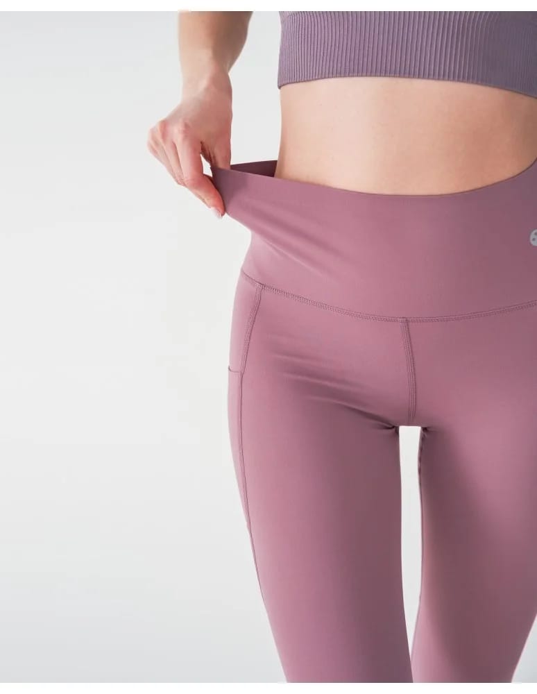 Legginsy damskie - Legginsy damskie z wysokim stanem funkcyjne RÓŻOWY  - produkt moraj.pl 3