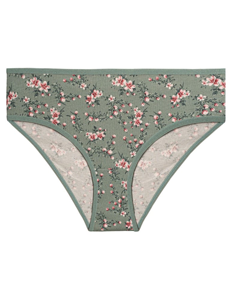 Majtki figi - Majtki damskie figi bikini bawełniane wzorzyste i gładkie 6-pak WIELOKOLOROWY  - produkt moraj.pl 4