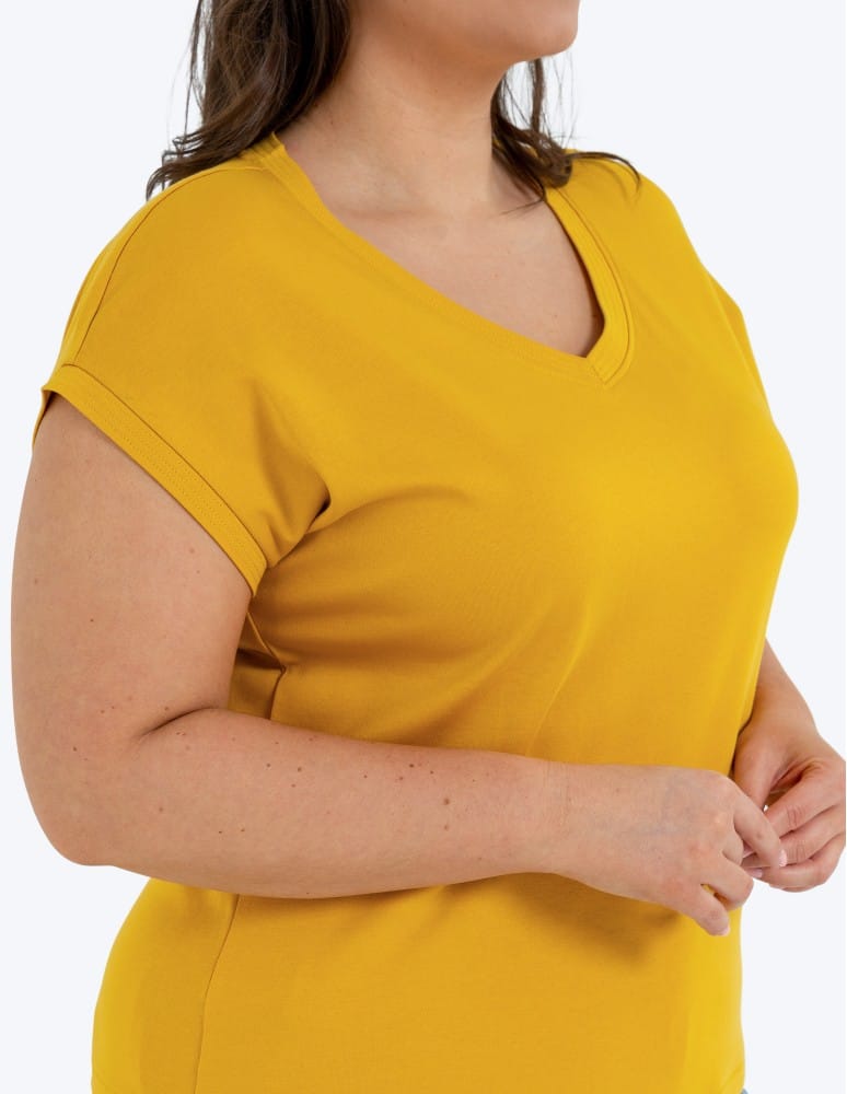 Koszulki i T-shirty - Bluzka damska bawełniana o luźnym fasonie BIAŁY - produkt moraj.pl 3
