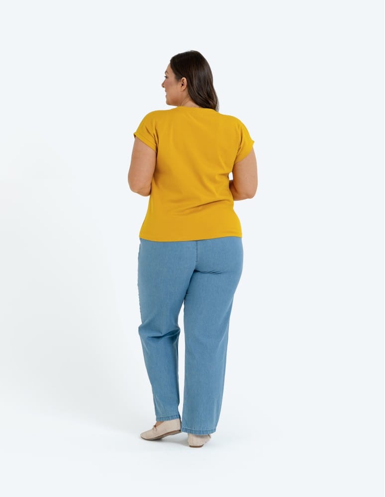 Koszulki i T-shirty - Bluzka damska bawełniana o luźnym fasonie BIAŁY - produkt moraj.pl 7