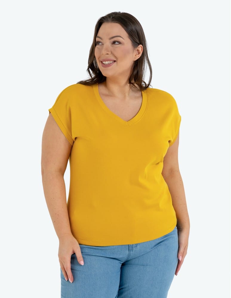 Koszulki i T-shirty - Bluzka damska bawełniana o luźnym fasonie BIAŁY - produkt moraj.pl 8