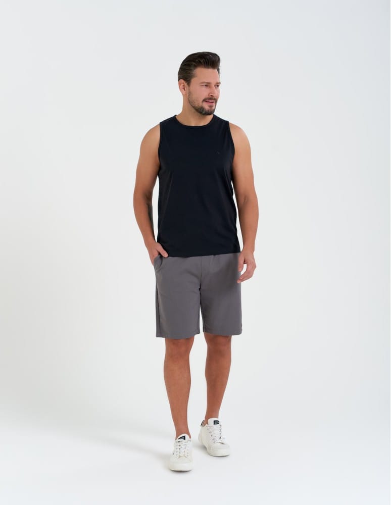 Tank Topy - Tank top męski bawełniany koszulka bez rękawów CZARNY  - produkt moraj.pl 6