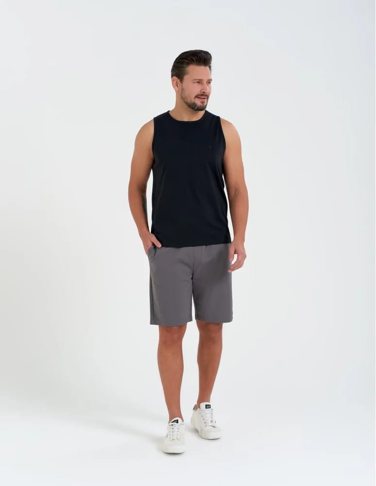 Tank Topy - Tank top męski bawełniany koszulka bez rękawów CZARNY - produkt moraj.pl 6