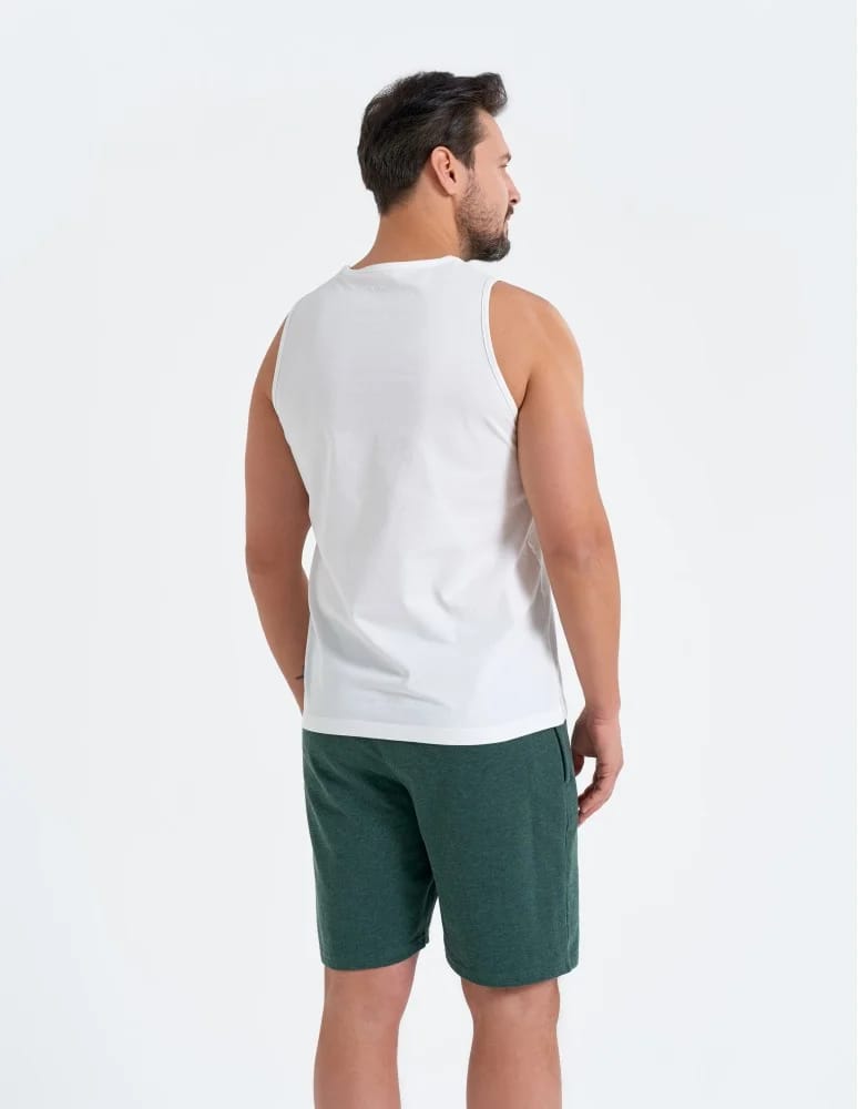 Tank Topy - Tank top męski koszulka bez rękawów bawełniana 100% BIAŁY - produkt moraj.pl 7
