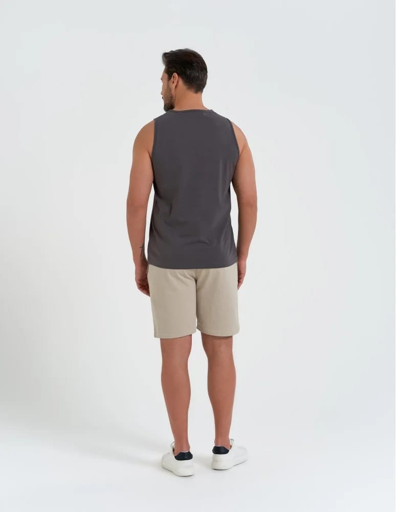 Tank Topy - Tank top męski koszulka bez rękawów bawełniana 100% SZARY - produkt moraj.pl 6