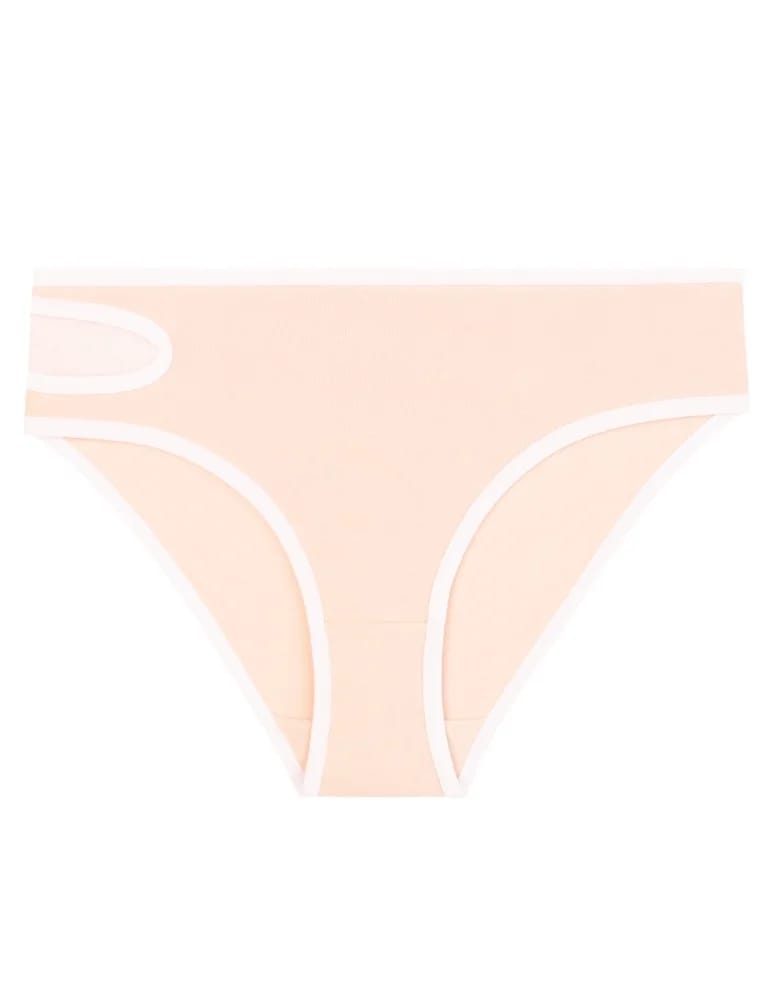 Majtki figi - Damskie figi bikini z bawełny czesanej z siateczkową wstawką 4-pak WIELOKOLOROWY - produkt moraj.pl 9