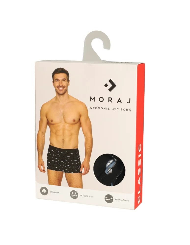 Bokserki dopasowane - Bokserki męskie wygodne dla fana motoryzacji idealne na prezent WIELOKOLOROWY - produkt moraj.pl 2