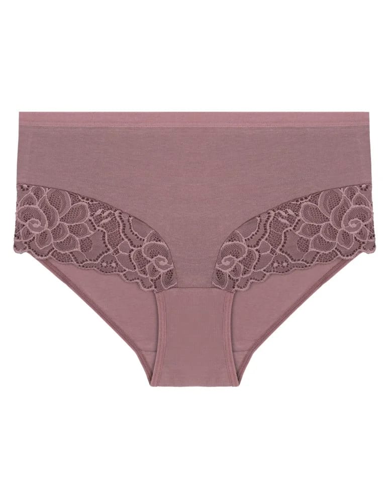 Majtki figi - Majtki damskie maxi bikini bawełniane z wysokim stanem i kwiatową koronką 4-pak WIELOKOLOROWY - produkt moraj.pl 6