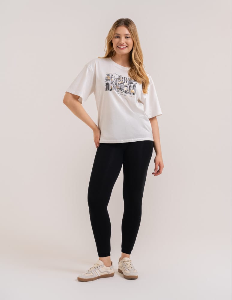 LEGGINSY - Damskie legginsy ocieplane z futerkiem i wysokim stanem CZARNY - produkt moraj.pl 1