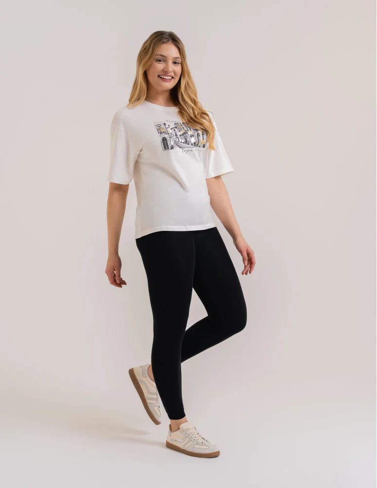LEGGINSY - Damskie legginsy ocieplane z futerkiem i wysokim stanem CZARNY  - produkt moraj.pl 5