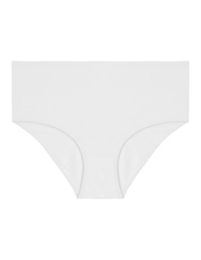 Majtki z wysokim stanem - Majtki damskie maxi bikini wygodne z modalu wysoki stan 3-pak WIELOKOLOROWY  - produkt moraj.pl 3