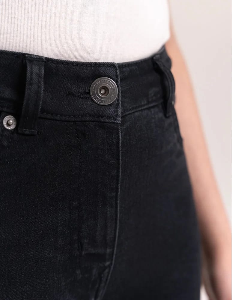 Spodnie damskie - Spodnie damskie skinny z wysokim stanem CZARNY - produkt moraj.pl 8