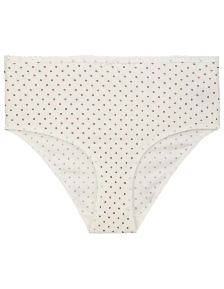 Majtki figi - Majtki damskie maxi bikini bawełniane wykończone ozdobną lamówką 4-pak WIELOKOLOROWY - produkt moraj.pl 3