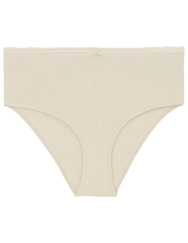 Majtki figi - Majtki damskie maxi bikini bawełniane wykończone ozdobną lamówką 4-pak WIELOKOLOROWY - produkt moraj.pl 4