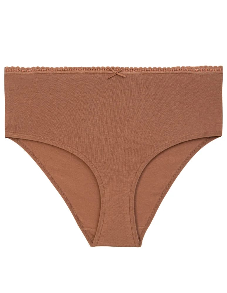 Majtki figi - Majtki damskie maxi bikini bawełniane wykończone ozdobną lamówką 4-pak WIELOKOLOROWY - produkt moraj.pl 5