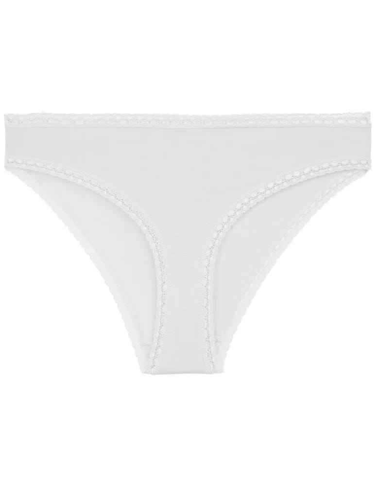 Majtki figi - Majtki damskie figi bikini wiskozowe wykończone koronkową lamówką 3-pak WIELOKOLOROWY  - produkt moraj.pl 5
