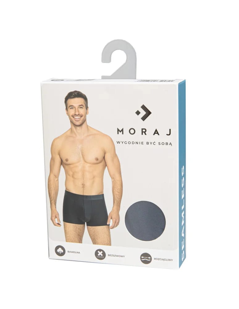 Bokserki dopasowane - Bokserki męskie wiskozowe bezszwowe z wygodną gumą 6-pak WIELOKOLOROWY  - produkt moraj.pl 3