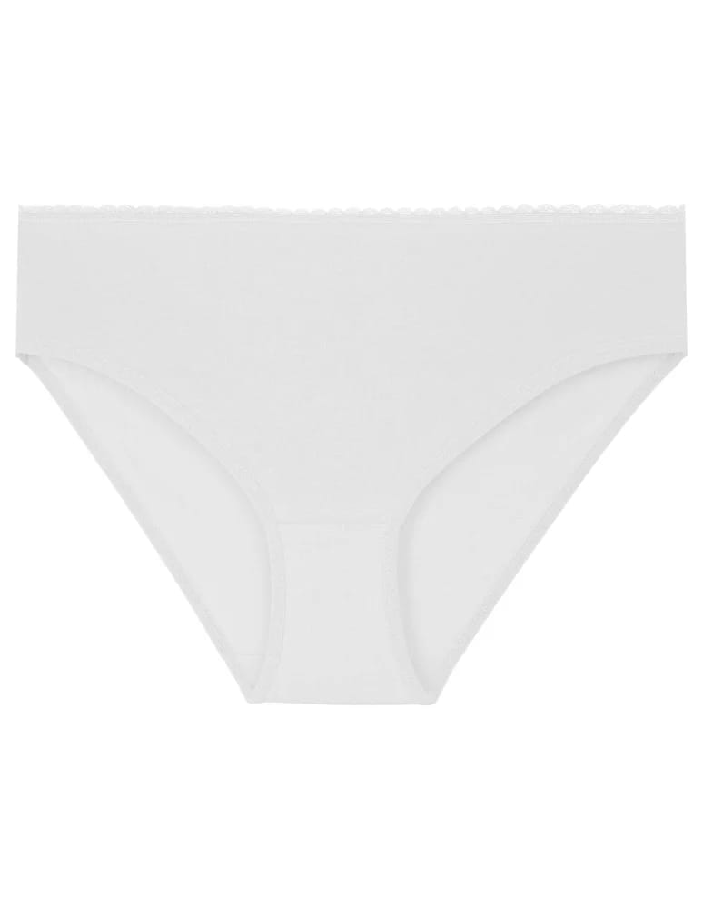 Majtki figi - Wygodne figi damskie majtki bikini komplet bawełniane z koronką 3-pak WIELOKOLOROWY  - produkt moraj.pl 3